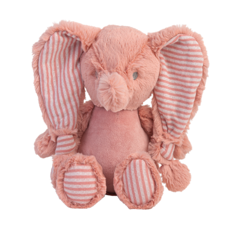  - emily léléphant - peluche rose 25 cm 